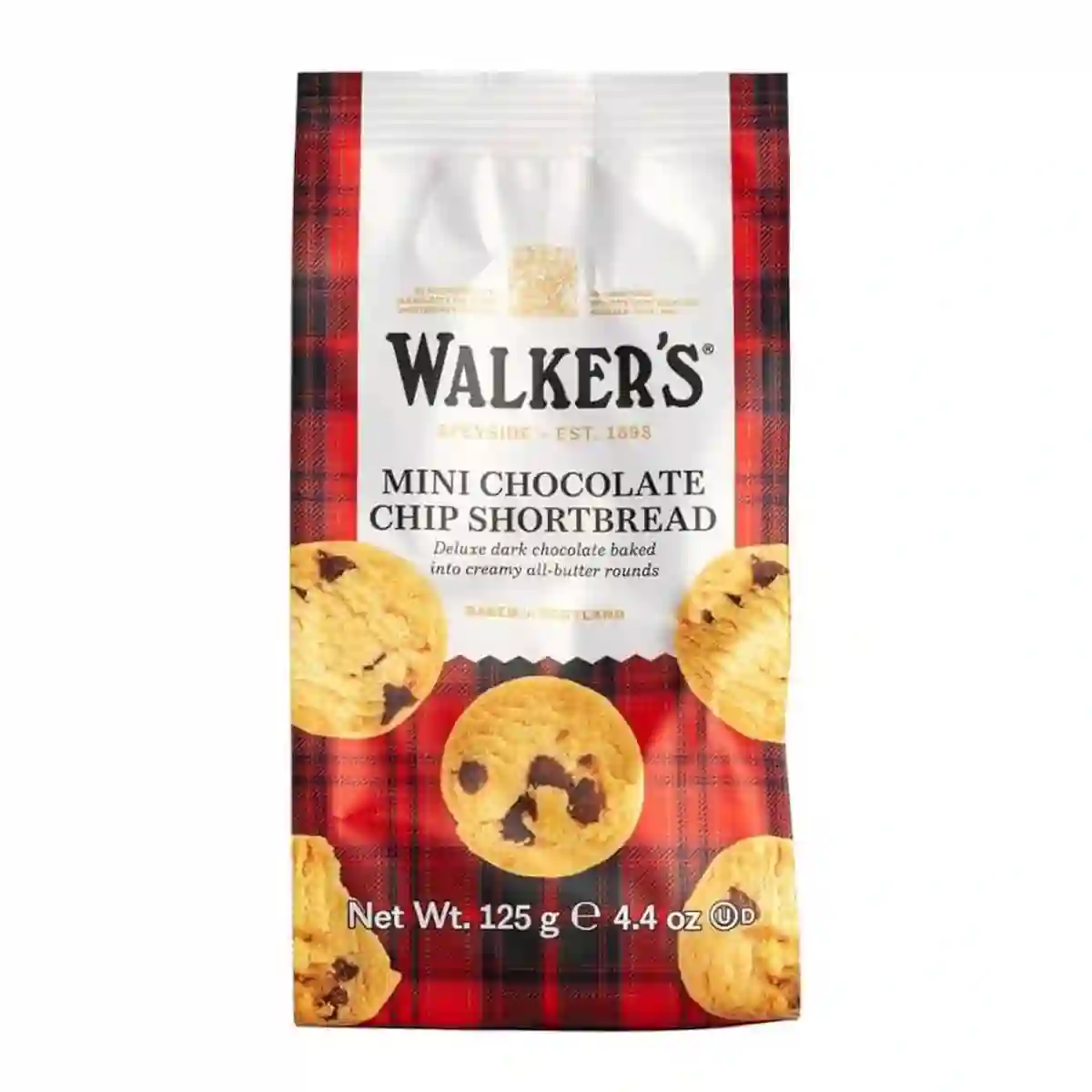 Walkers Mini Galletas de Mantequilla Con Chocolate - Paquete 125 gr.