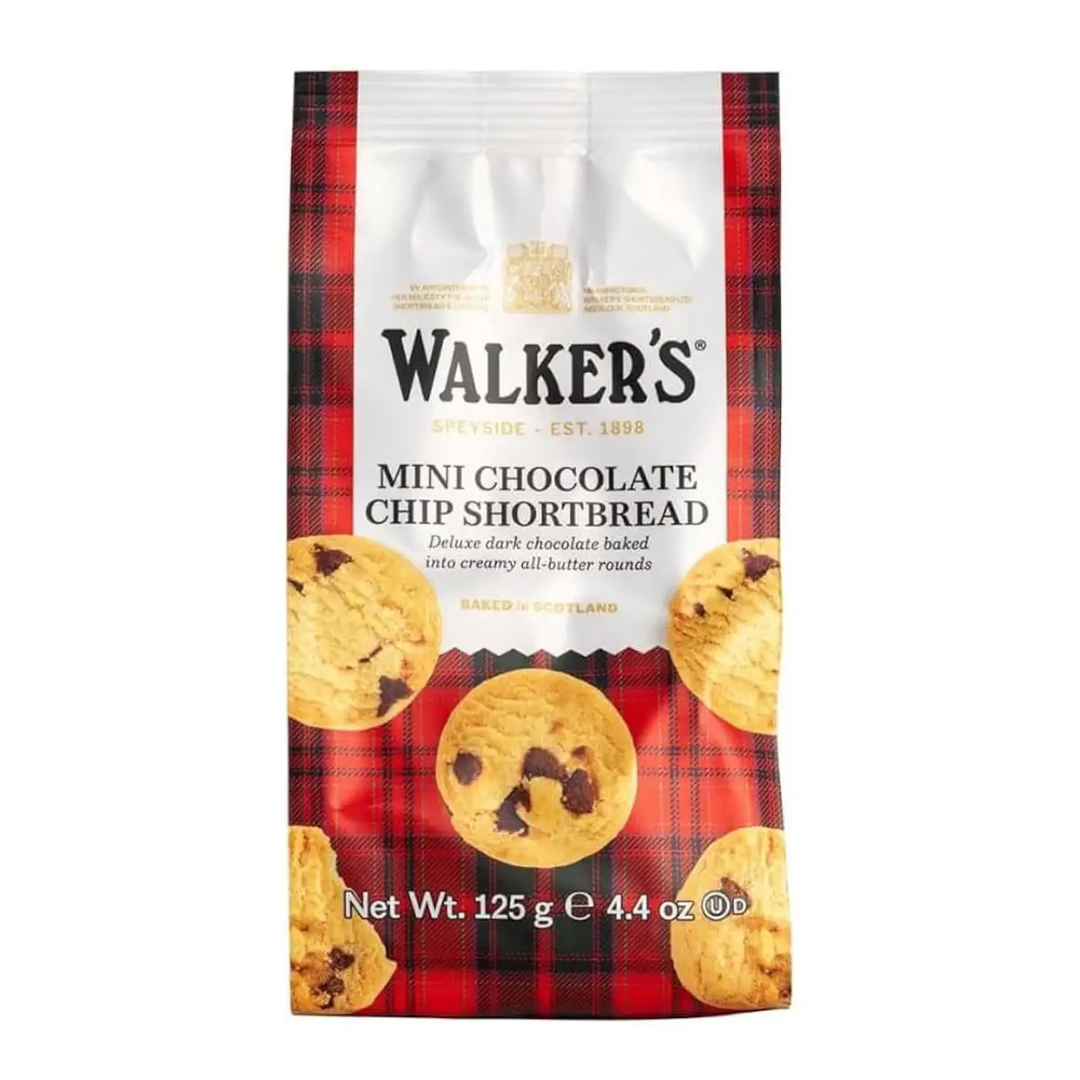Walkers Mini Galletas de Mantequilla Con Chocolate - Paquete 125 gr.
