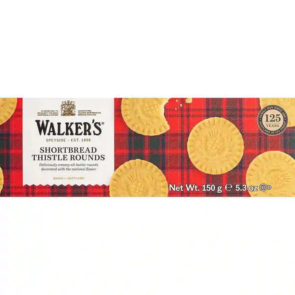 Walkers Shortbread Rounds Galletas de Mantequilla - Caja 150 Gr.