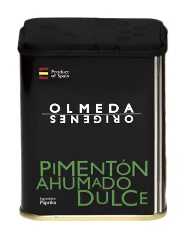 Olmeda oríngenes Pimentón Ahumado de la Vera Dulce - Lata 75 Gr.