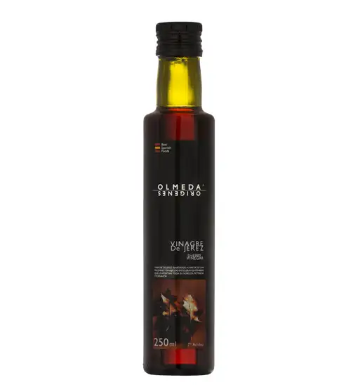Olmeda Oríngenes Vinagre de Jerez Reserva D.O. - Botella de Vidrio 250 ml.