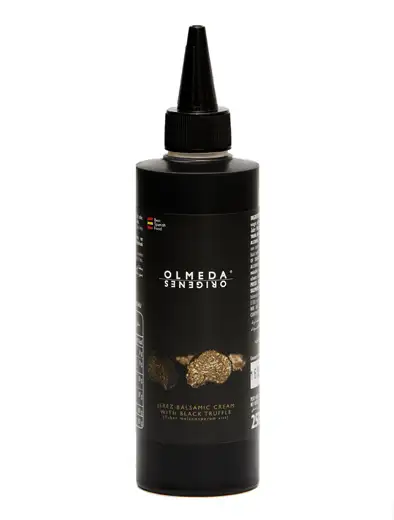 Olmeda oríngenes Crema de Jerez Con Trufa Negra - Botella 250 ml.