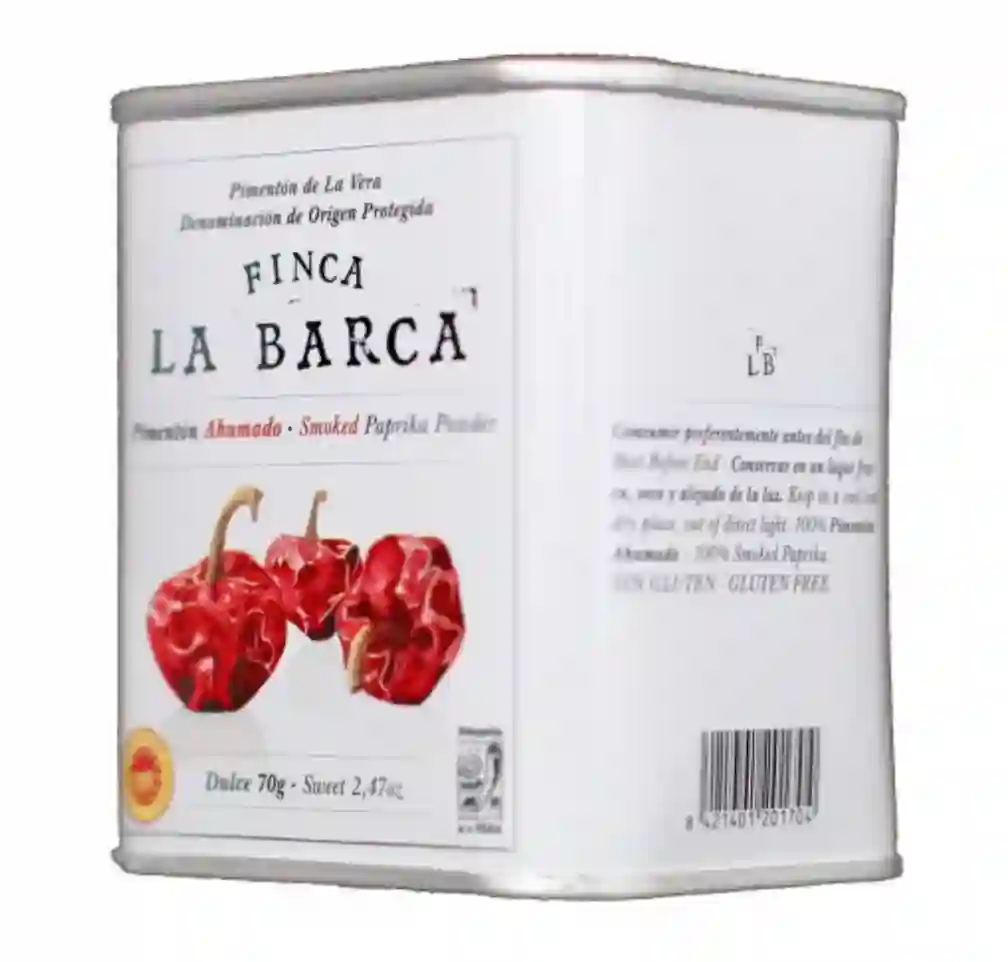 Finca La Barca Pimentón Ahumado Dulce - Lata 70 Gr.