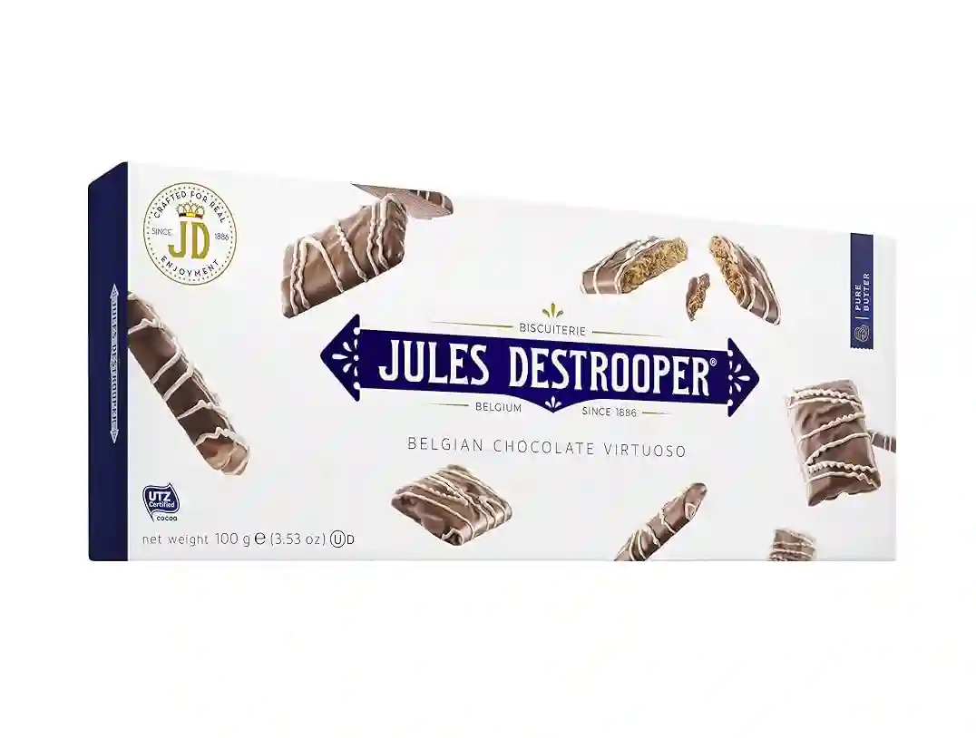 12x Jules Destrooper Galletas Chocolate Virtuoso - Caja 100 GR