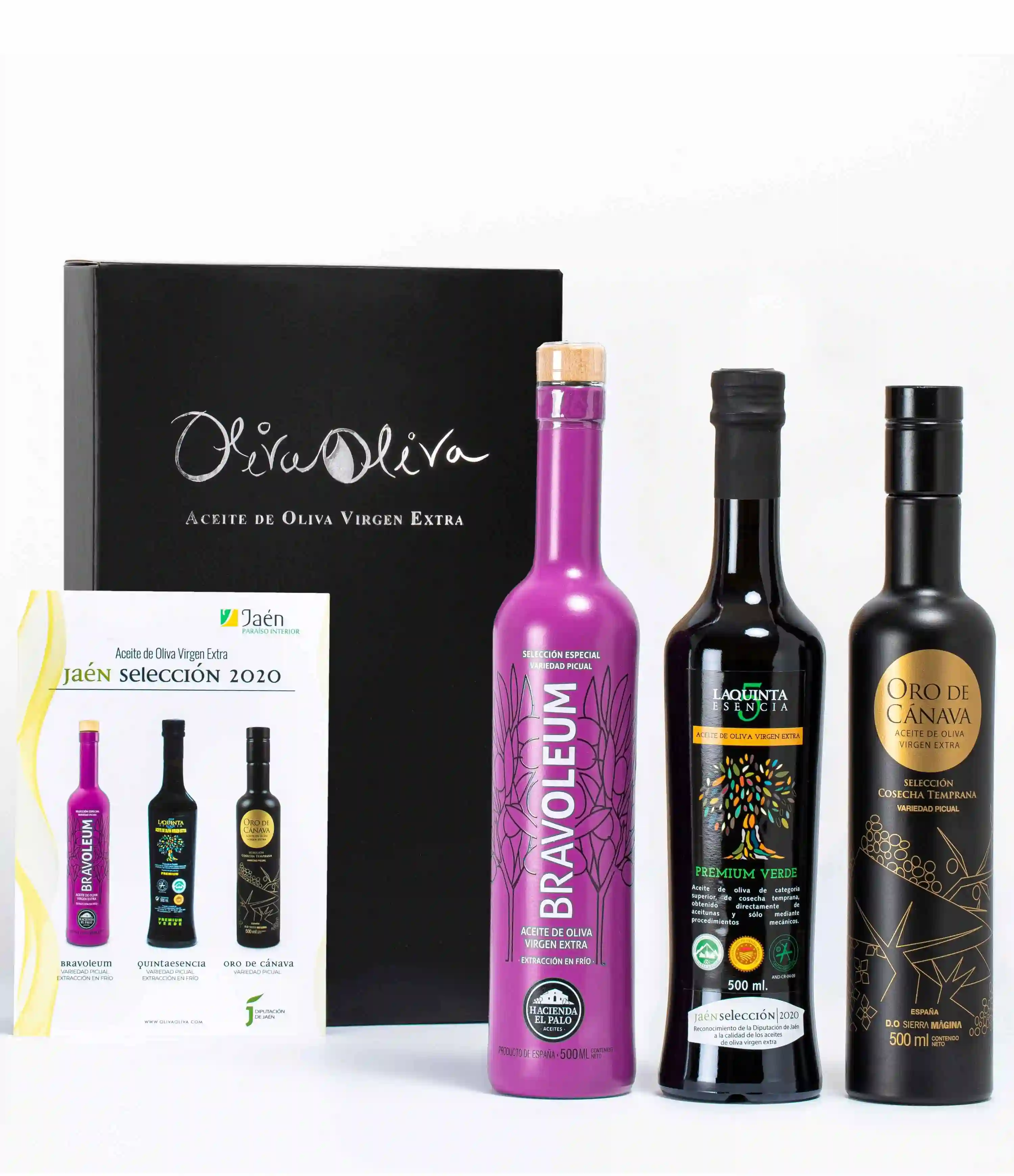 Mejores Aceites Jaén Selección 2020 - Caja Regalo 3x500 ml.