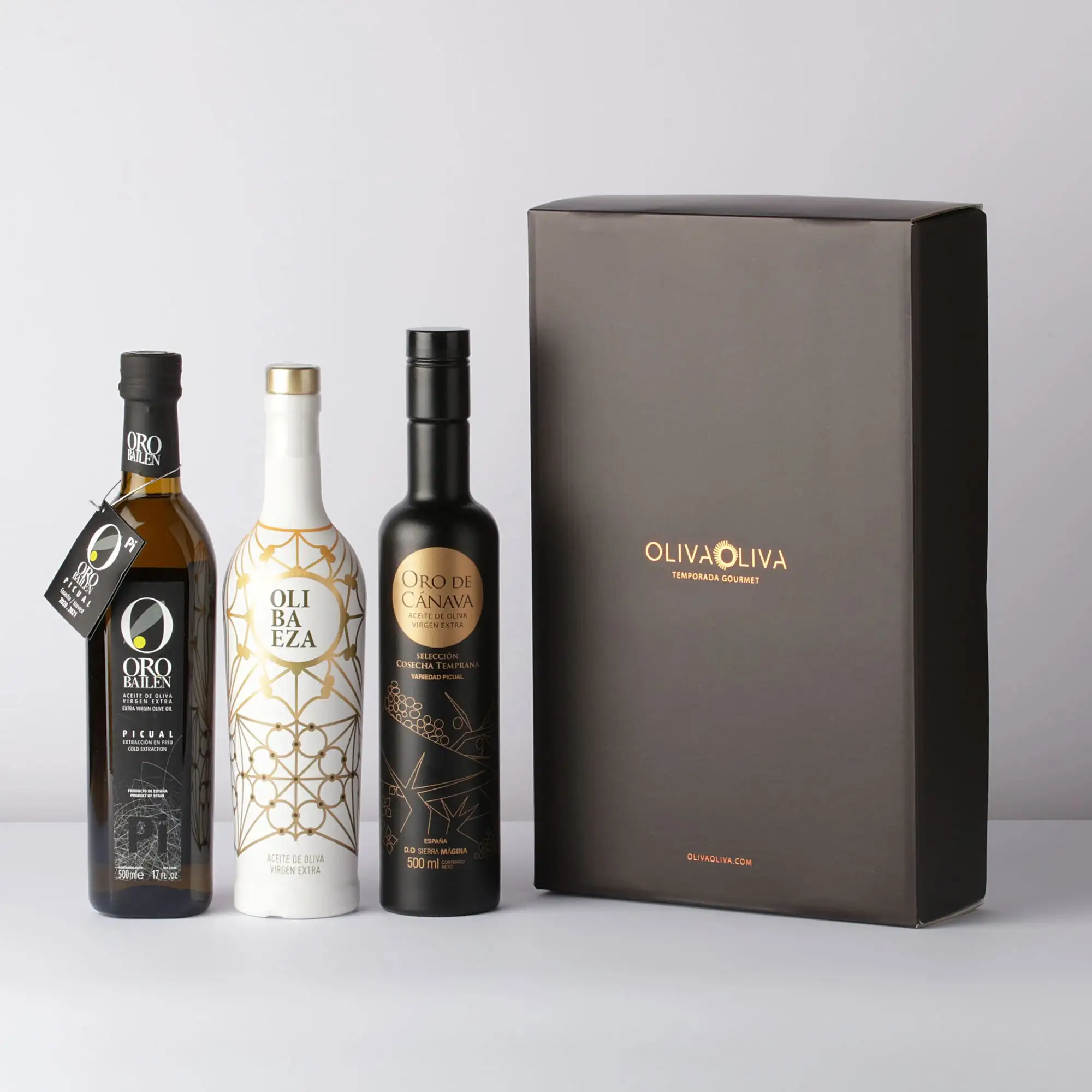Mejores Aceites Jaén Selección 2021 - Caja Regalo 3x500 ml.