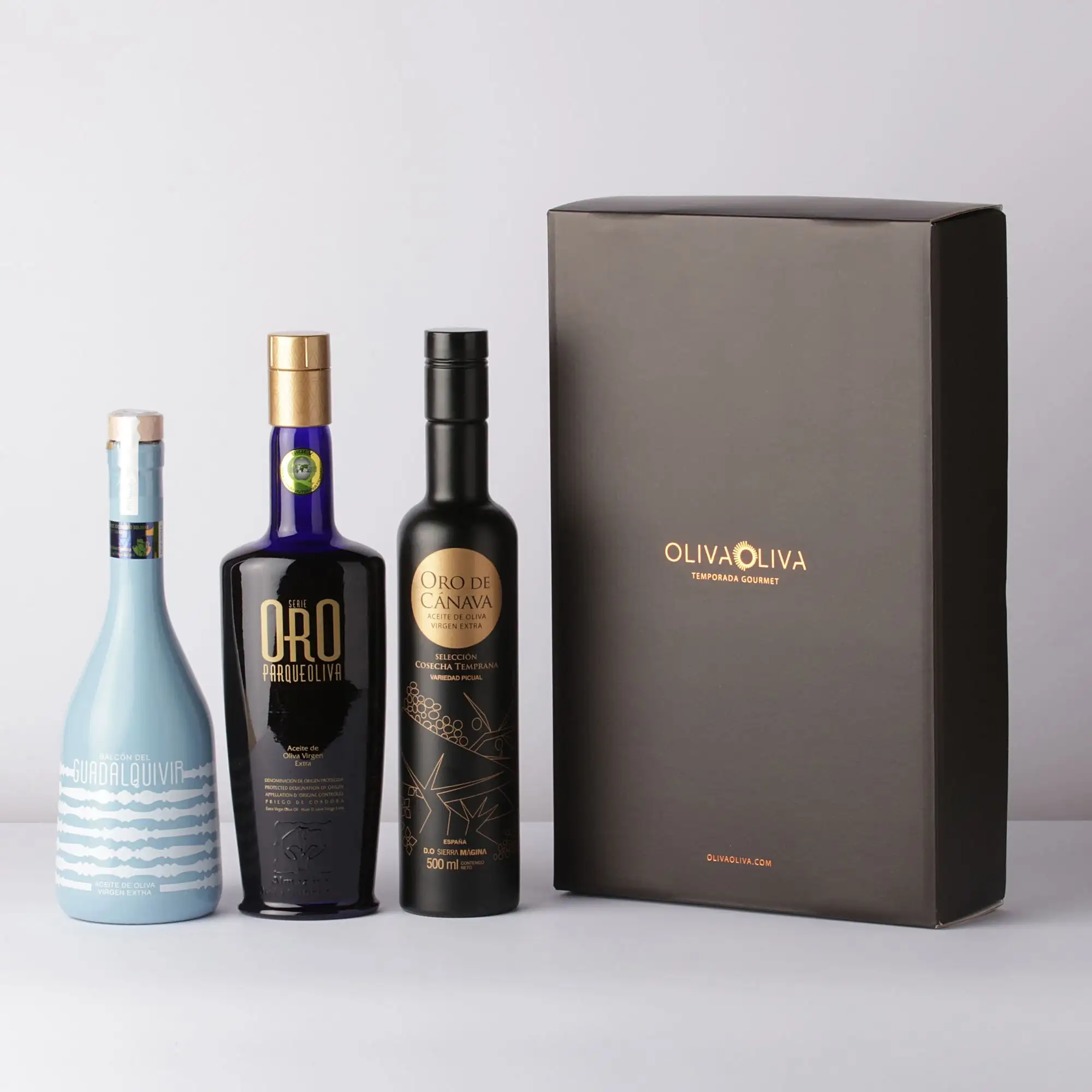 Mejores Aceites del Mundo Mario Solinas 2021 - Caja Regalo 3x500 ml.