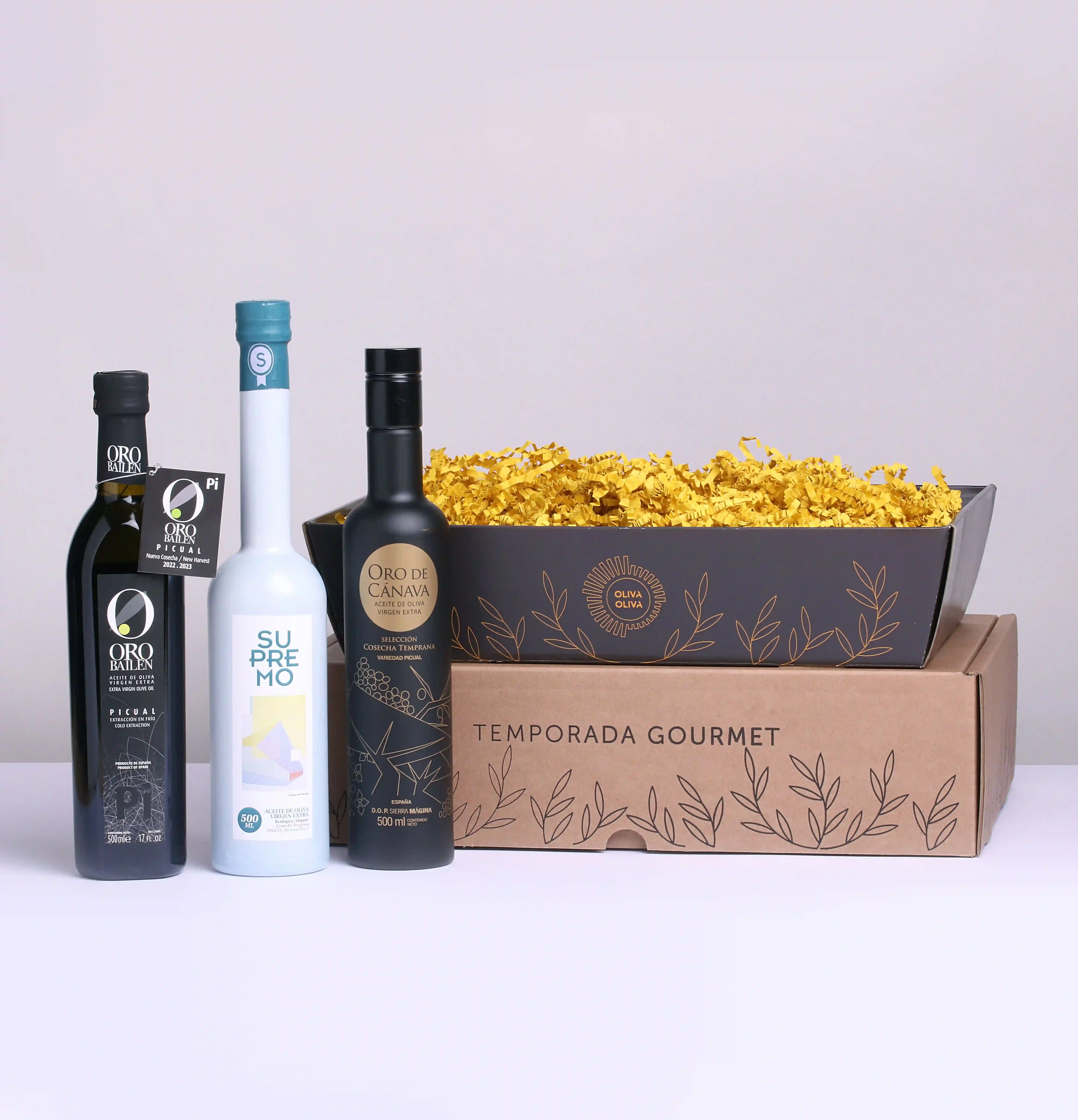 Mejores Aceites Jaén Selección 2023 - Caja Regalo 3x500 ml.