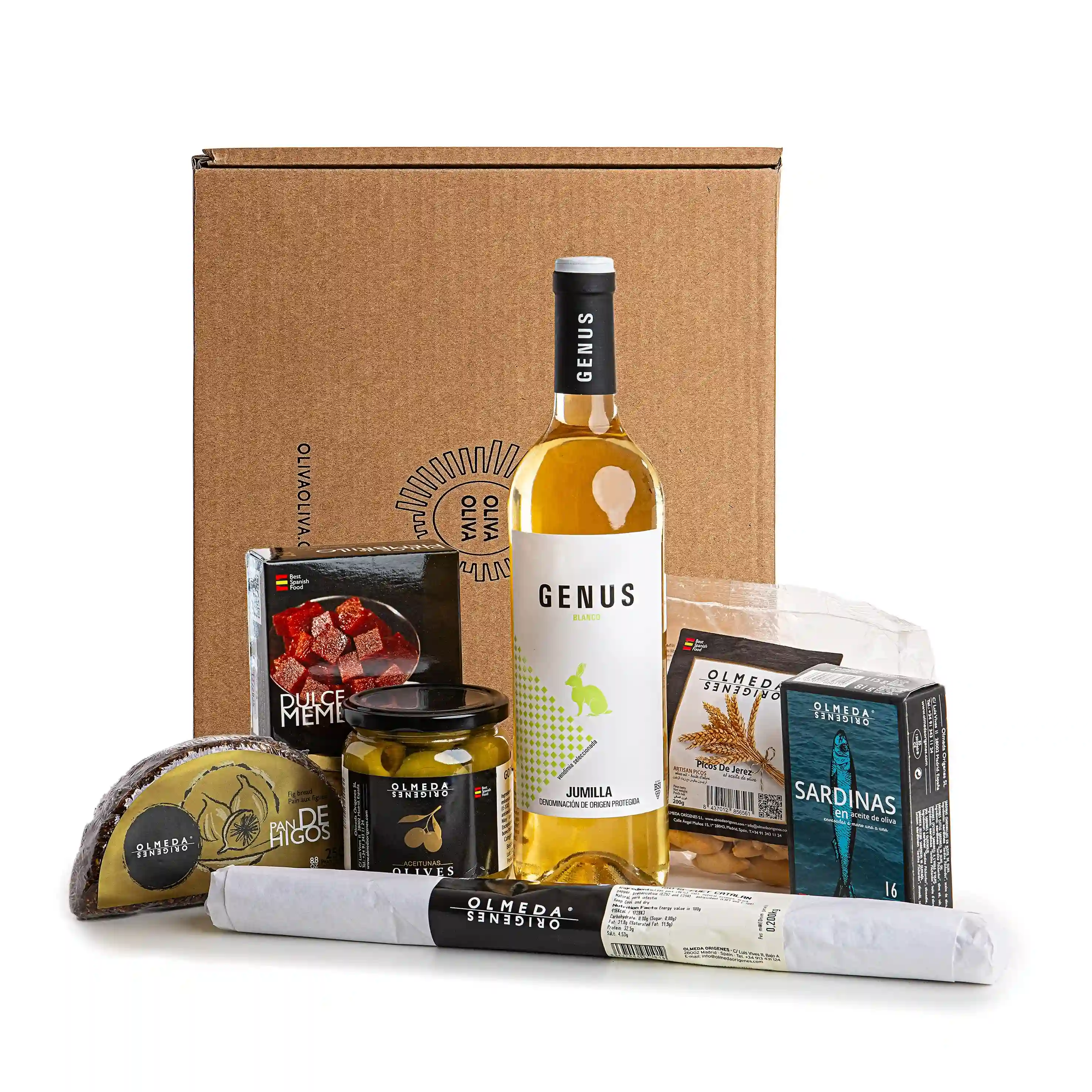 Cesta gourmet olmeda oríngenes