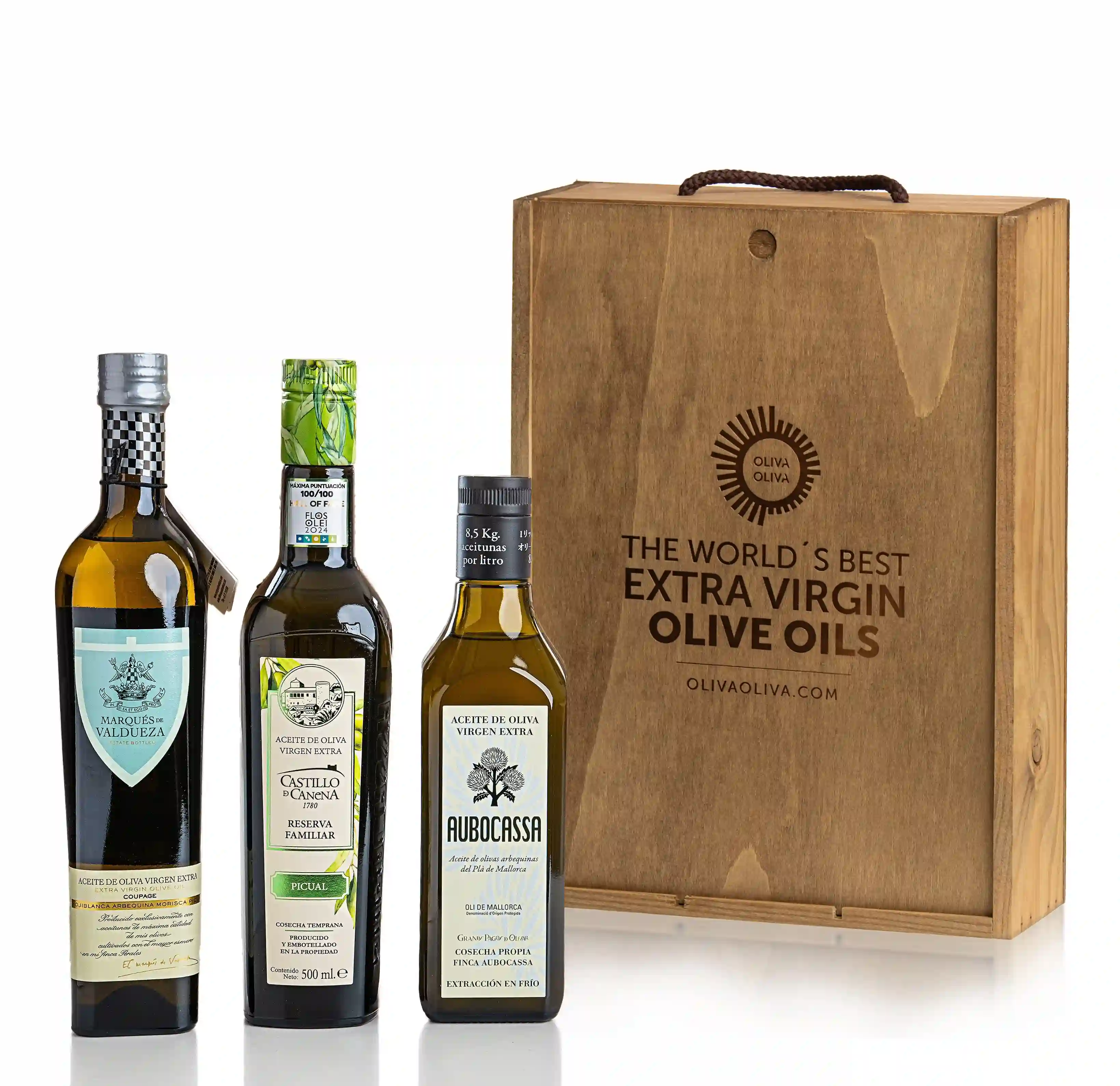 Mejores Aceites Grandes Pagos de Olivar - Caja Madera 3x500 ml.
