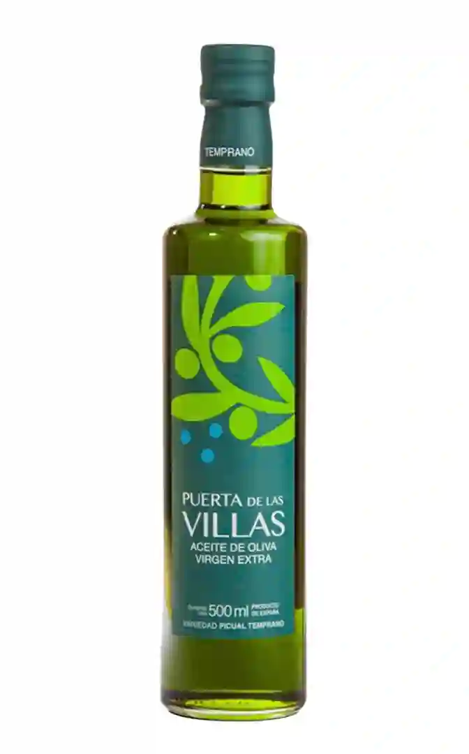6x Puerta de Las Villas Picual Temprano - Botella de Vidrio 500 ml.