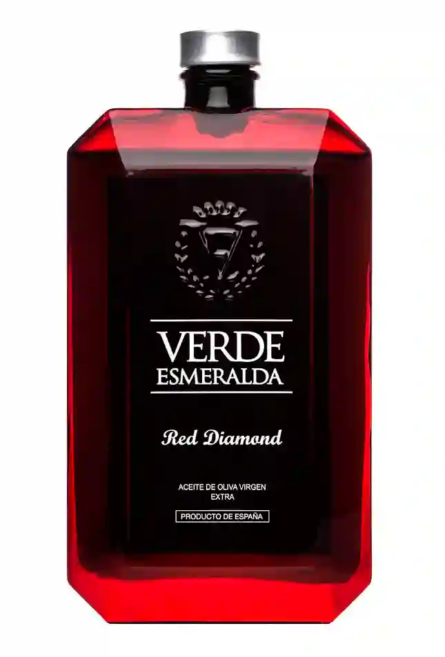 Verde Esmeralda Red Diamond Royal - Botella de vidrio 500 ml.