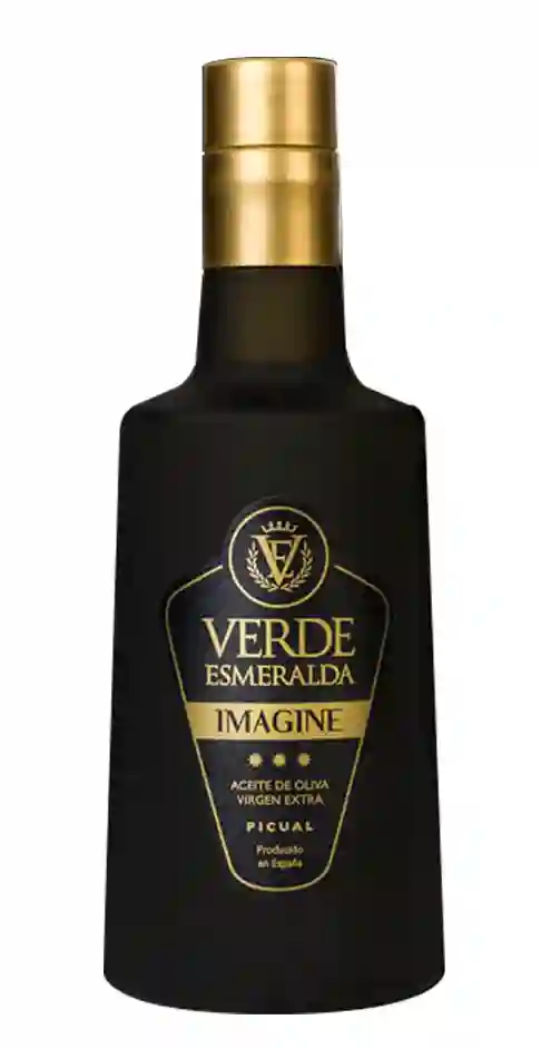 Verde Esmeralda Imagine Picual - Botella de vidrio 500 ml.
