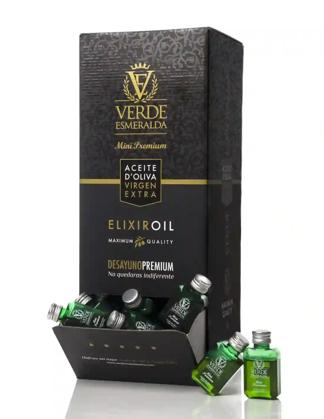 Verde Esmeralda Premium Picual - Monodosis 25 ml.
