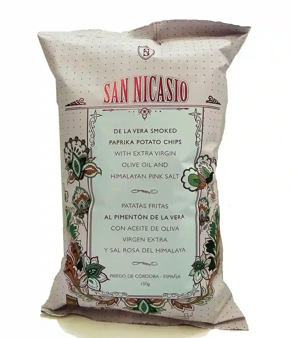 San Nicasio Patatas Fritas Pimentón de la Vera - Bolsa 150 Gr.