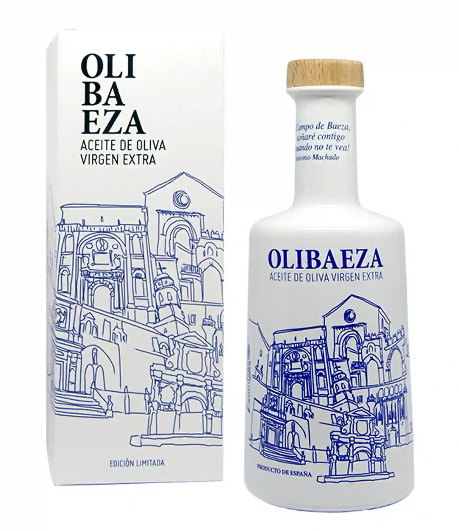 6x Olibaeza Patrimonio Azul - Botella de Vidrio 500 ml.