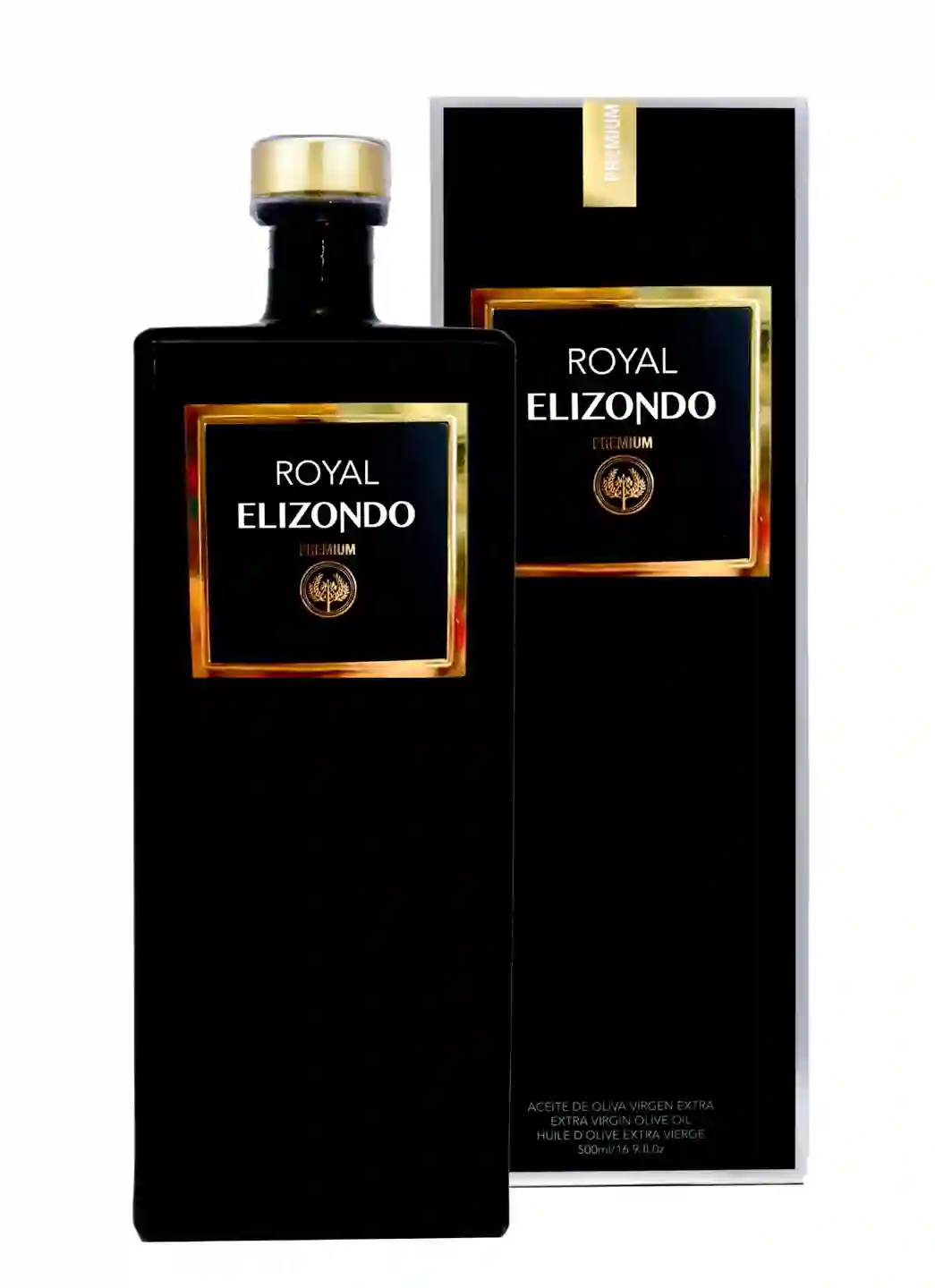 Elizondo Premium Royal - Botella de Vidrio 500 ml. con estuche