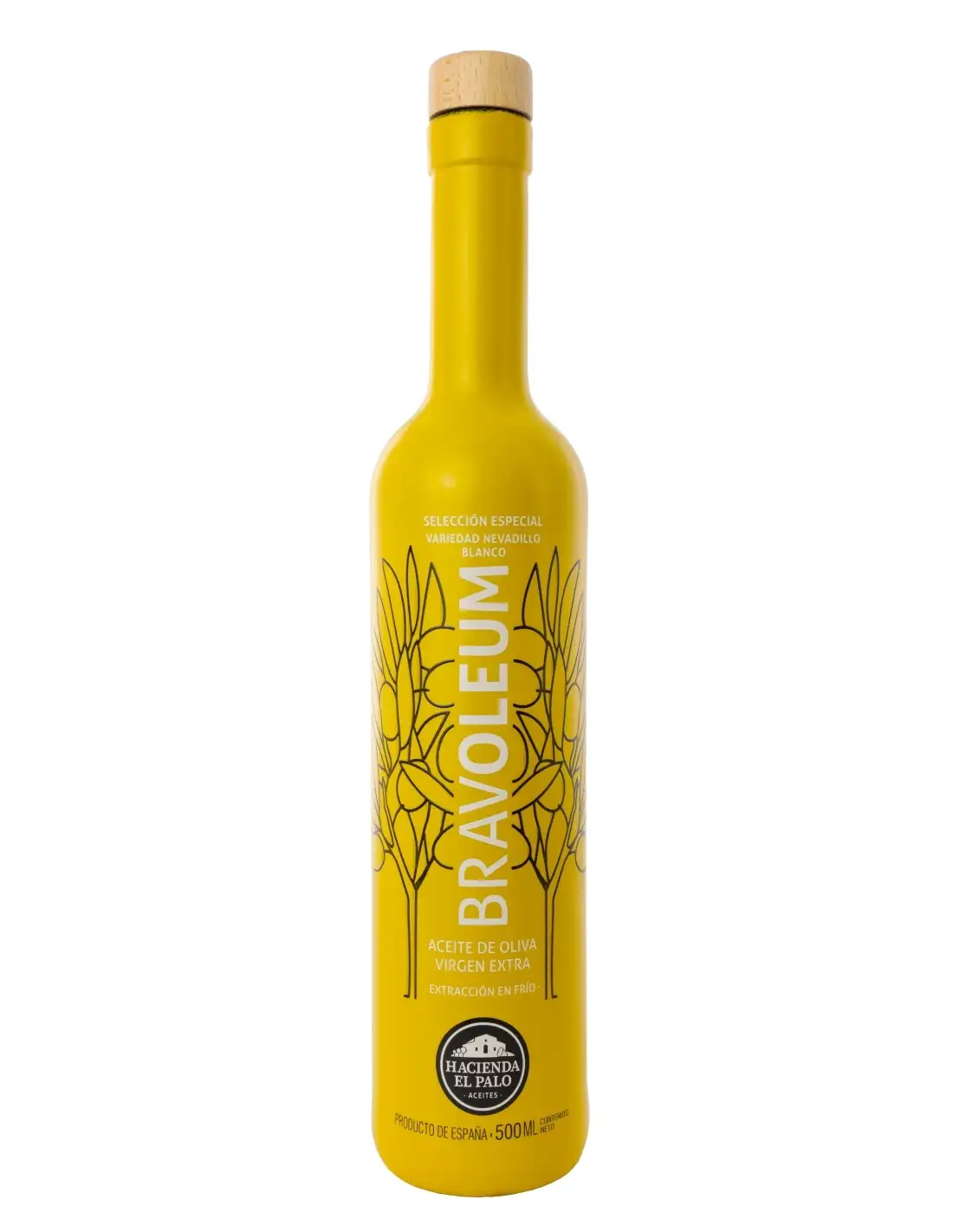 6x Bravoleo Nevadillo Blanco - Botella de Vidrio 500 ml.