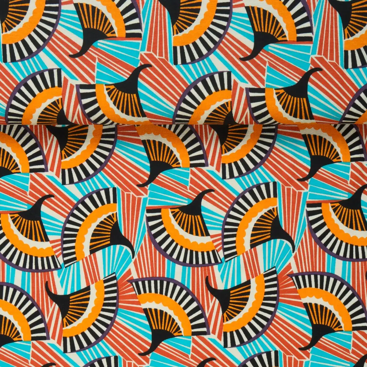 Tela de Punto de Viscosa Africana Palm Rust