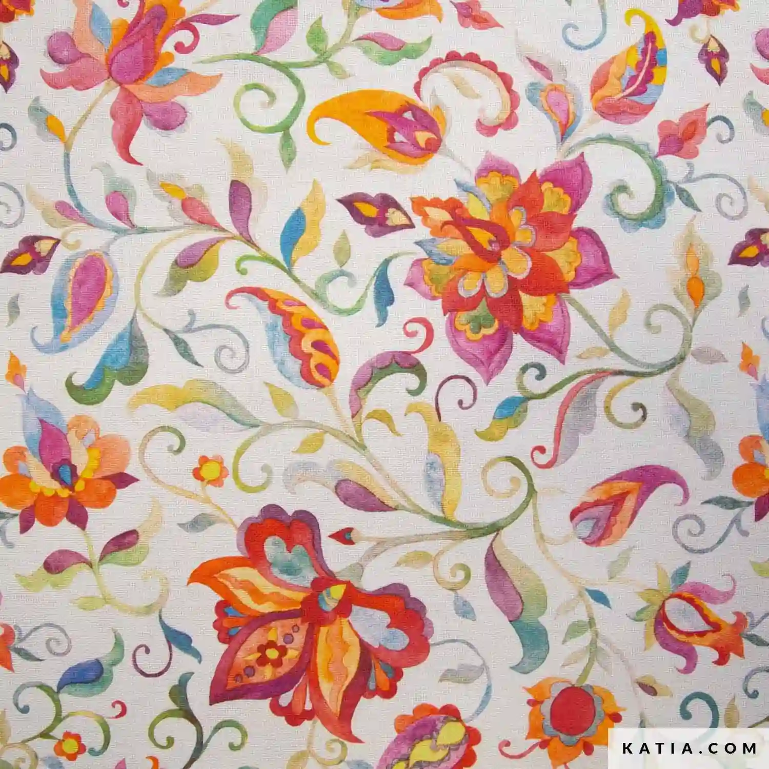 Tela de Loneta Estampada Spring Time de Katia Fabrics