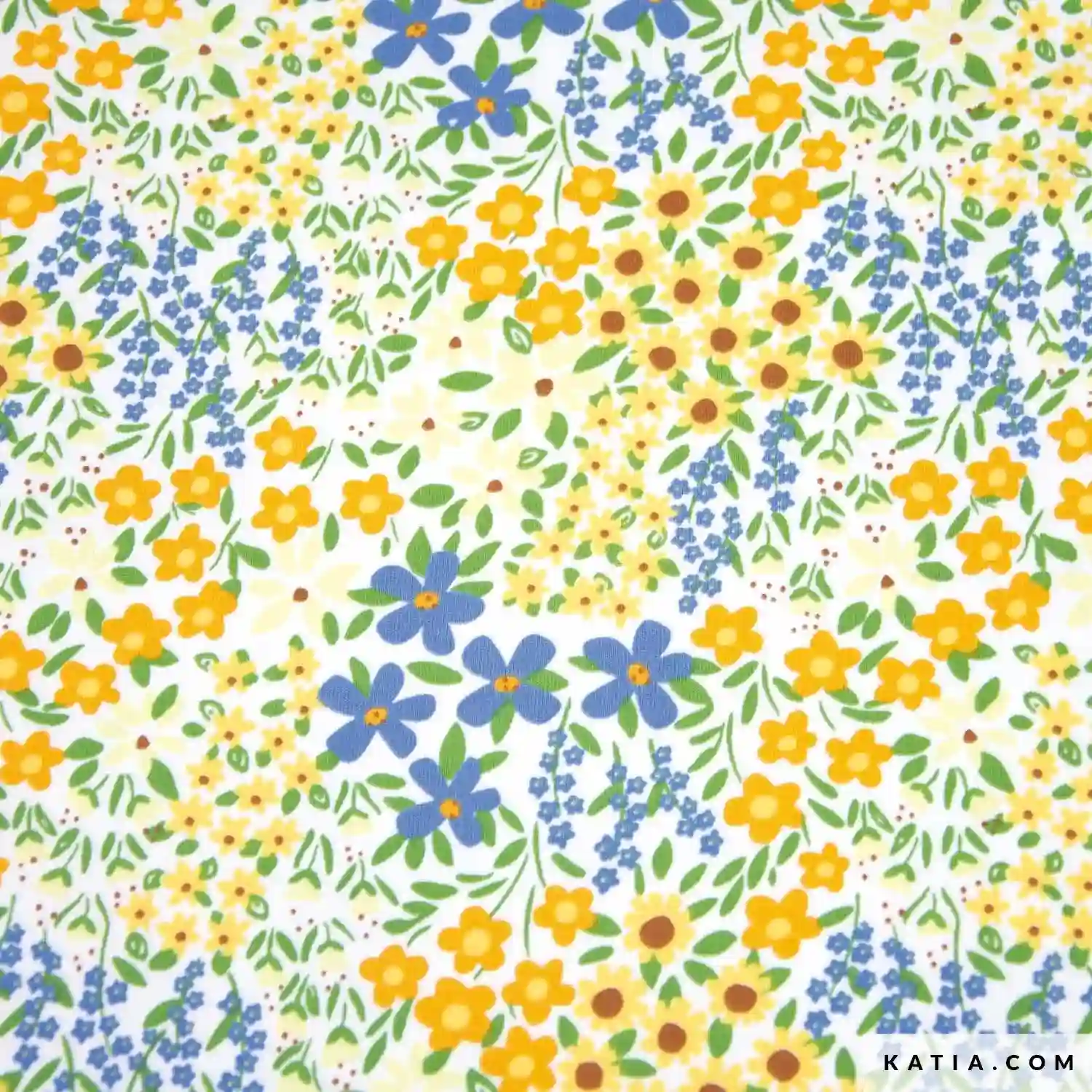 TELA DE PUNTO DE CAMISETA Campeón de girasol - Katia Fabrics