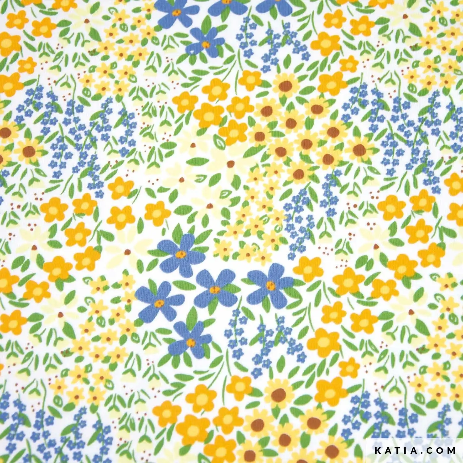 TELA DE PUNTO DE CAMISETA Campeón de girasol - Katia Fabrics