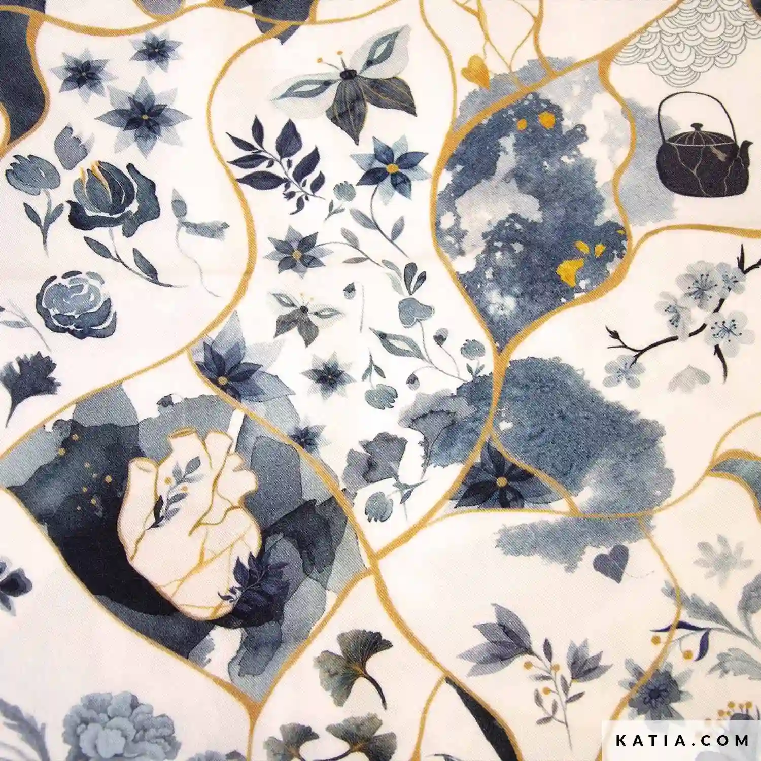 Tela de Viscosa Ecológica Kintsugi