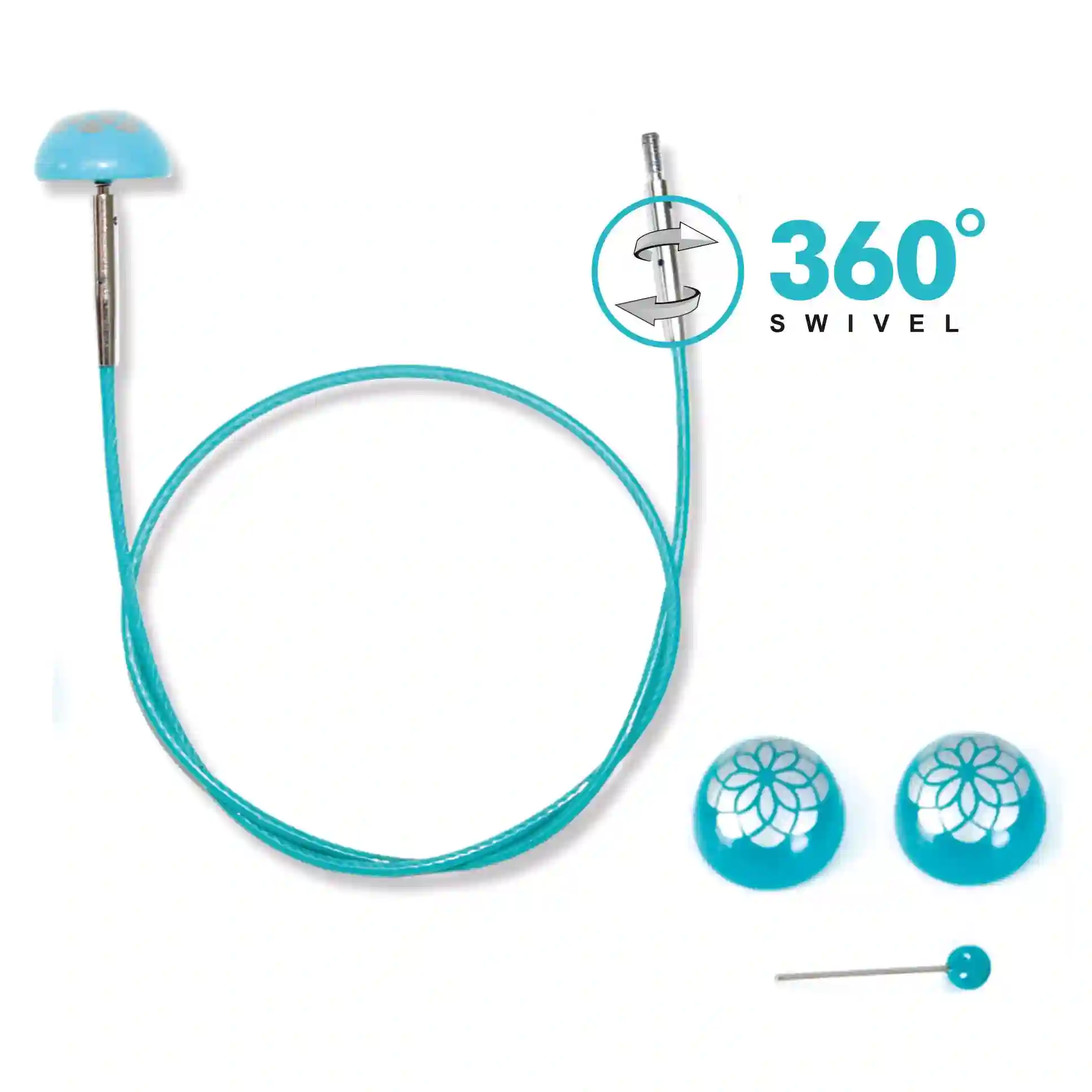 Cable giratorio Mindful Knitpro para agujas circulares intercambiables