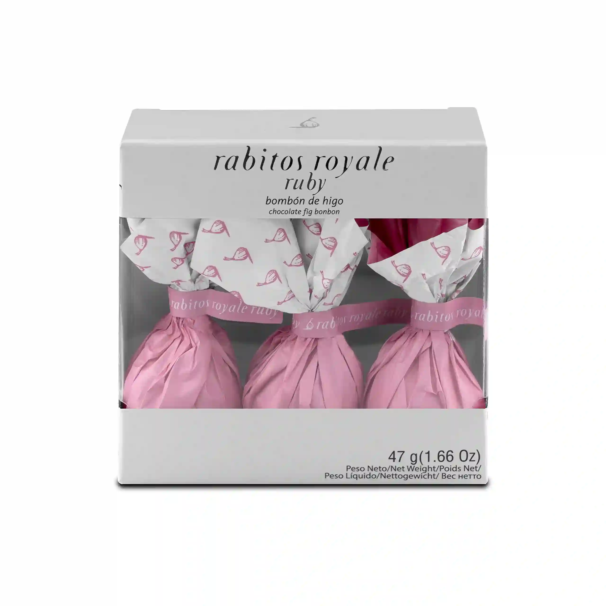 Rabitos Royale Ruby Bombón de Higo - Estuche 47 Gr.
