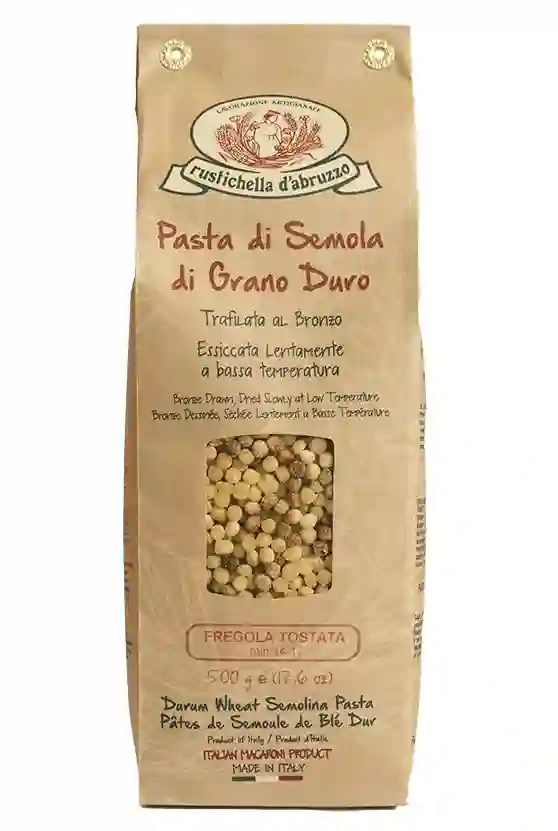 Rustichella d'Abruzzo fregola tostata - paquete 500 gr