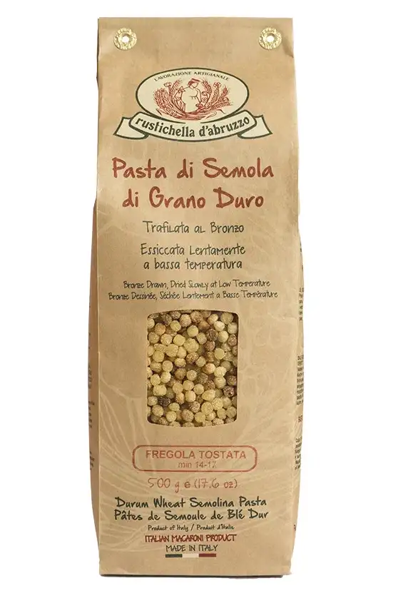 Rustichella d'Abruzzo fregola tostata - paquete 500 gr