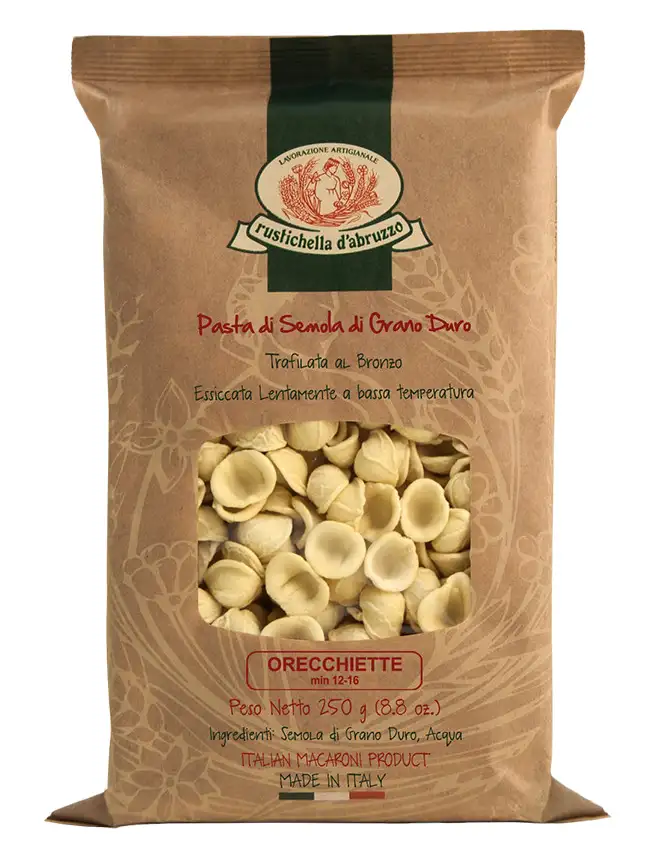 Rustichella d'Arruzzo orecchiette - Paquete 250 Gr