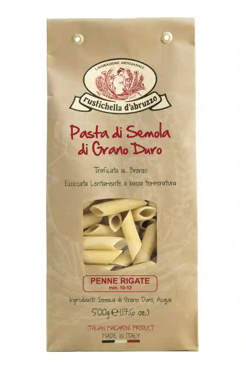 Rustichella d'Abruzzo Penne Rigate - Paquete 500 GR