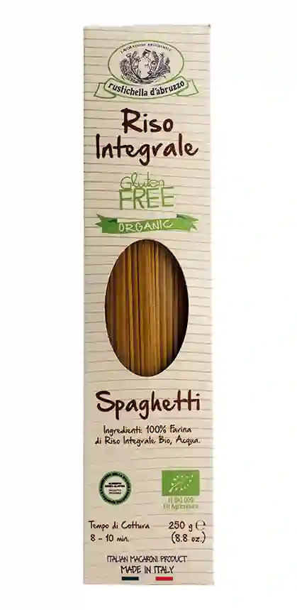 Rustichella d'Abruzzo Spaghetti de Arroz Integral Sin Gluten Bio - Paquete 250 GR
