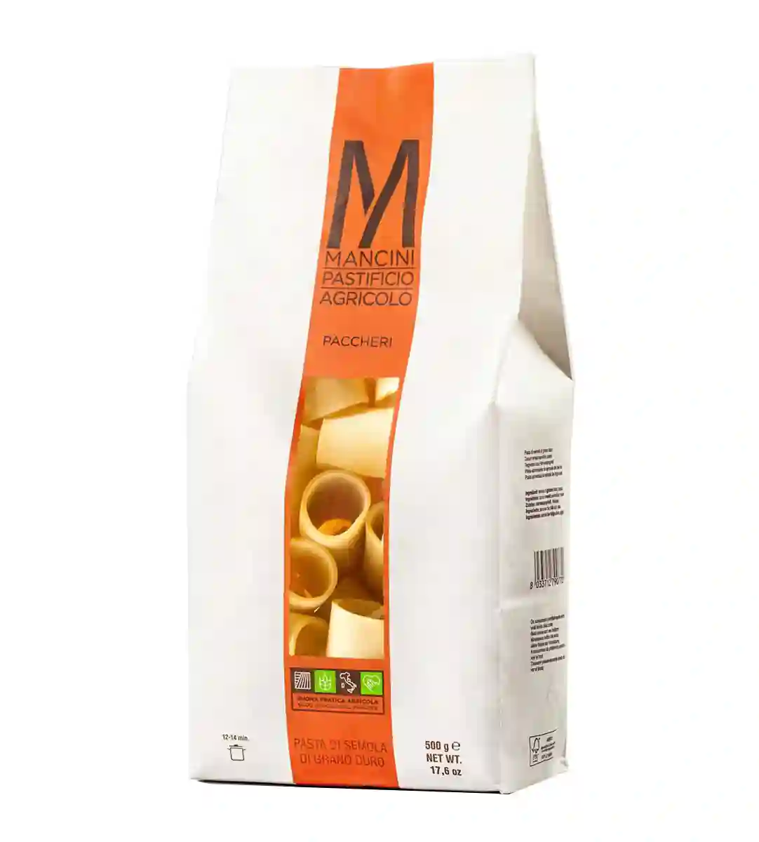 12x Mancini Paccheri - Paquete 500 GR