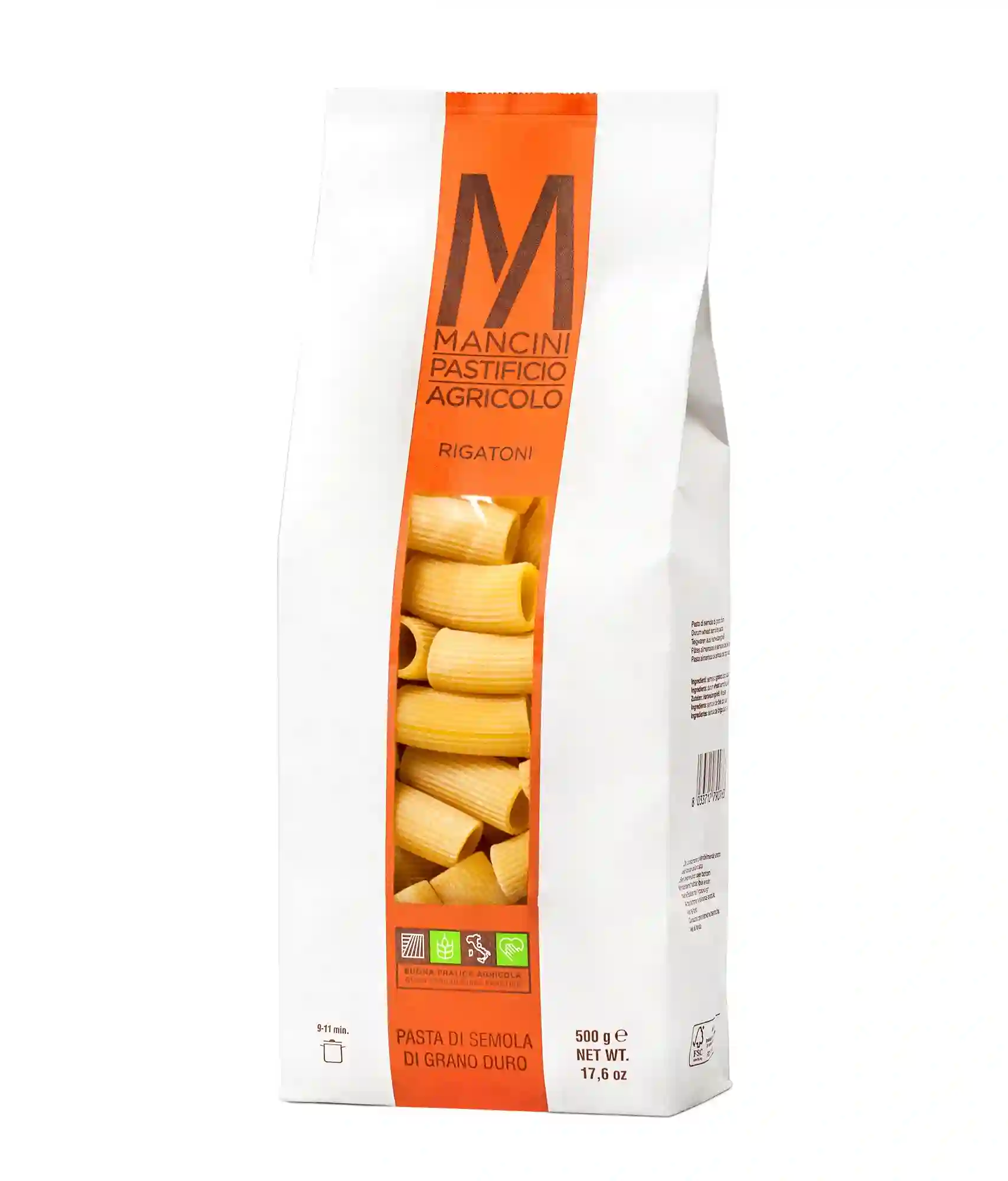 12x Mancini Rigatoni - Paquete 500 GR