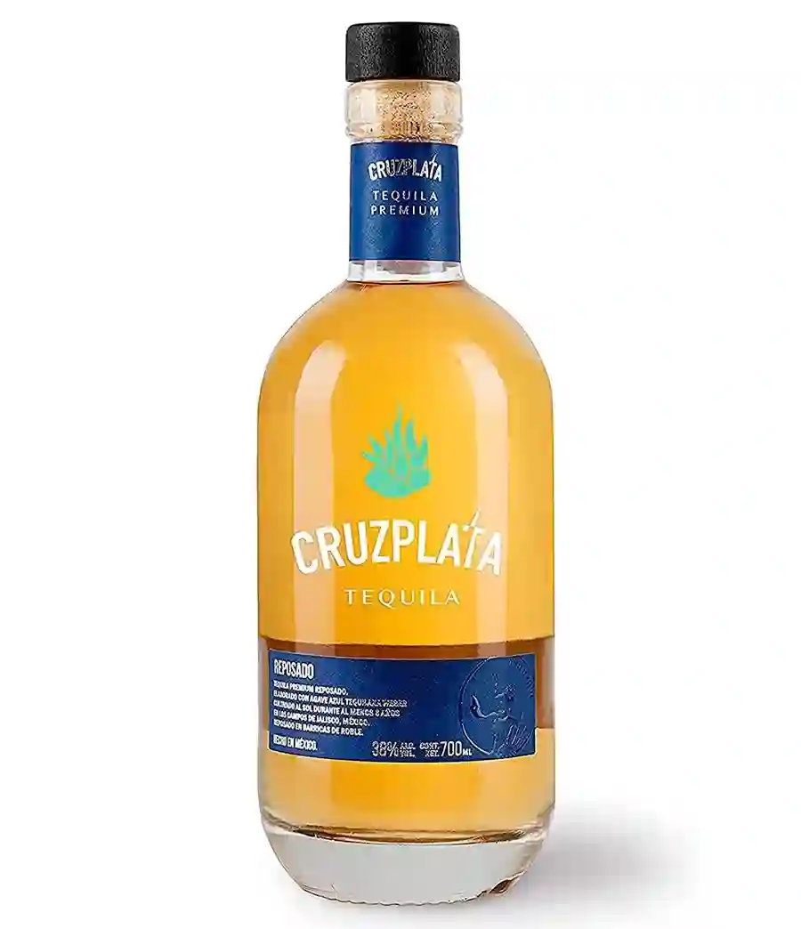 6x Cruzplata tequila reposado - Botella de vidrio 700 ml