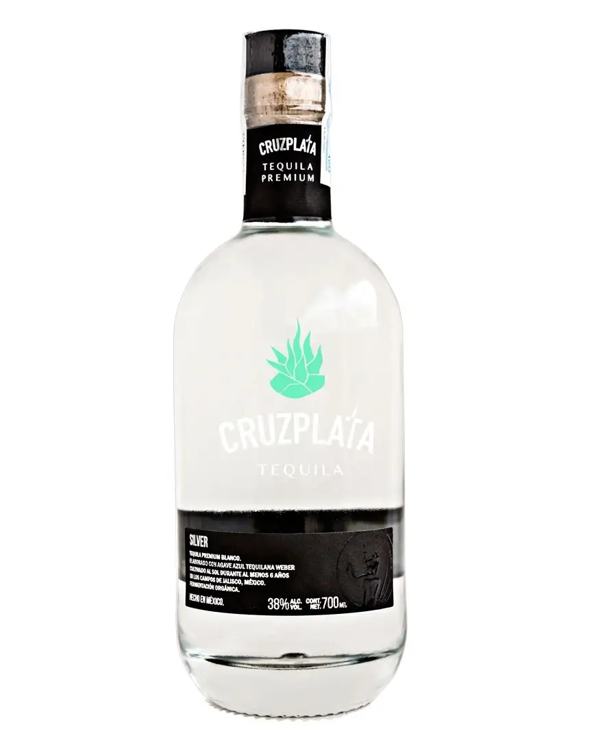 Cruzplata tequila silver - Botella de vidrio 700 ml