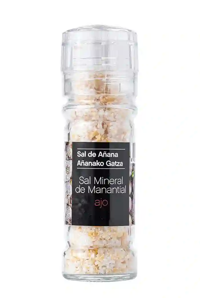 Sal de Añana Sal Mineral de Manantial Con Ajo - Molinillo 75 GR