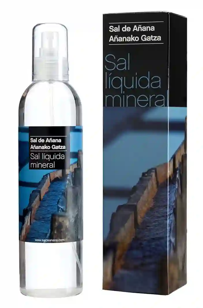 9x Sal de Añana Sal Mineral de Manantial Líquida - Botella 250 ml