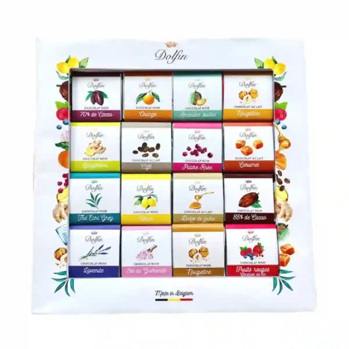 10x Dolfin Surtido Napolitanas de Chocolate 48 Unidades - Estuche 216 Gr.
