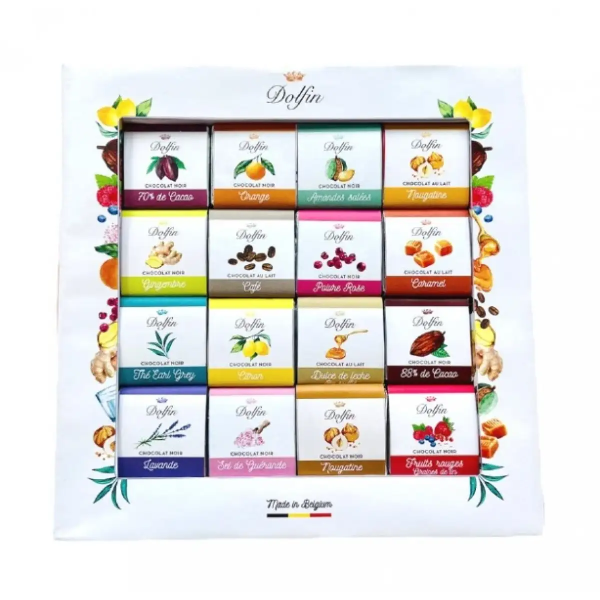 10x Dolfin Surtido Napolitanas de Chocolate 48 Unidades - Estuche 216 Gr.
