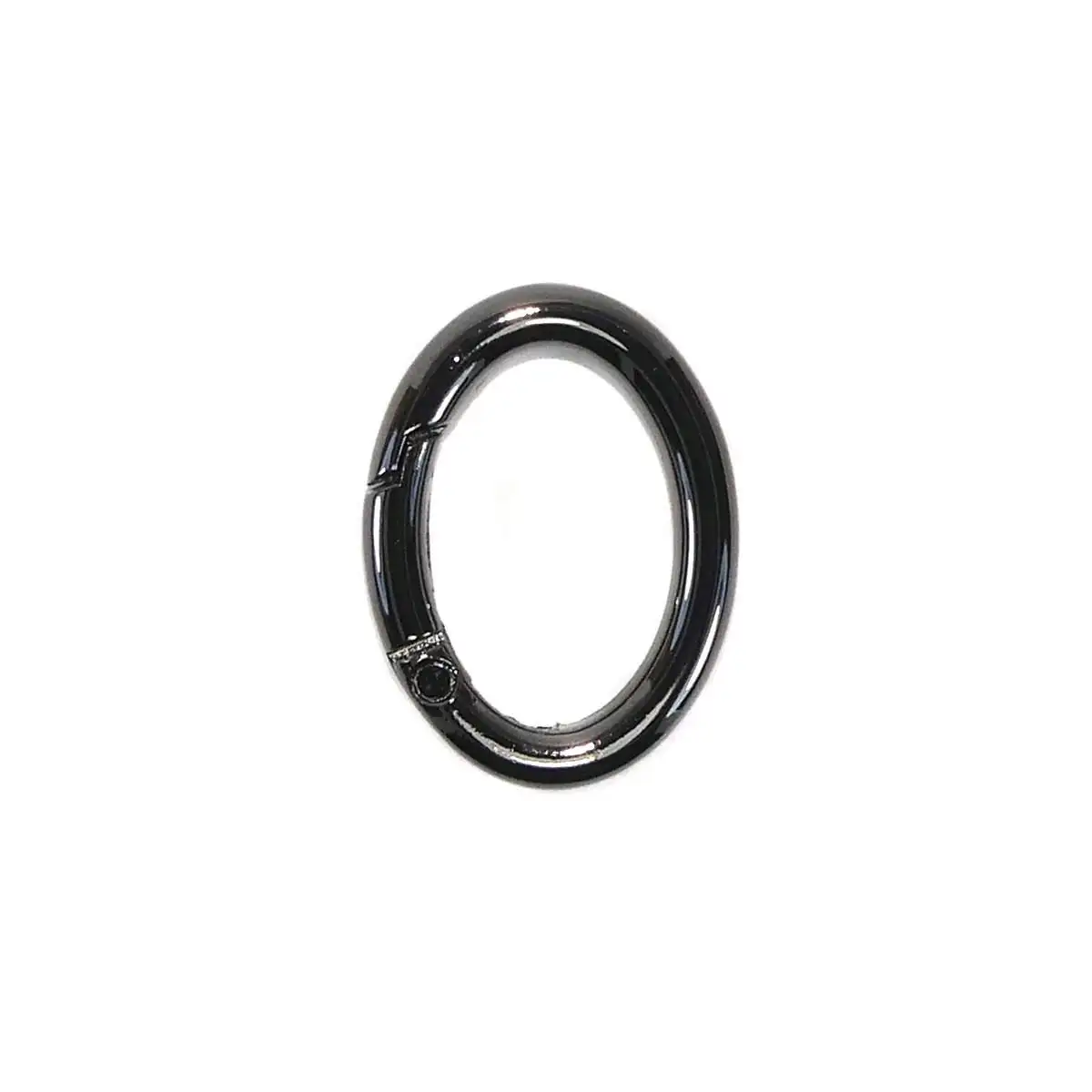 Anillas metálicas ovaladas Ø29 mm en color negro pavonado