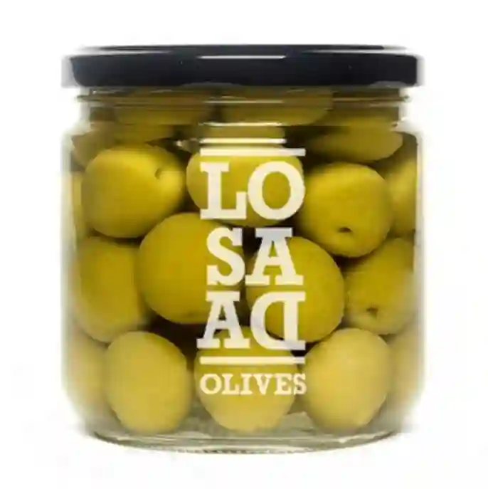 8x Aceitunas Losada Aceituna Manzanilla Con Hueso - Tarro 345 GR