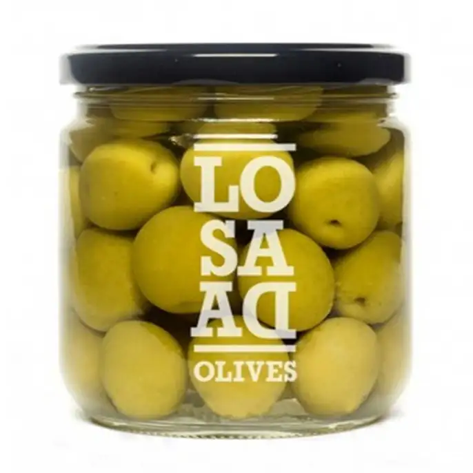 8x Aceitunas Losada Aceituna Manzanilla Con Hueso - Tarro 345 GR