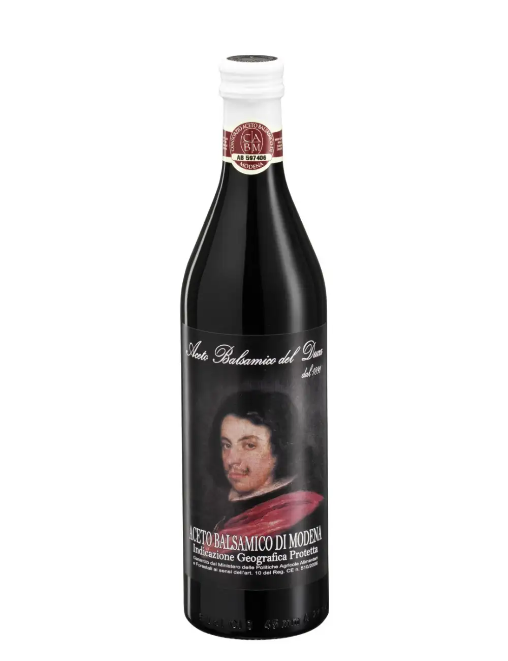 12x Aceto Balsámico del Duca Cápsula Blanca - Botella Vidrio 500 ml.