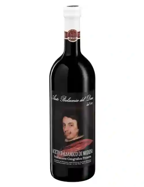 6x Aceto Balsámico del Duca Cápsula Blanca - Botella Vidrio 1 l.