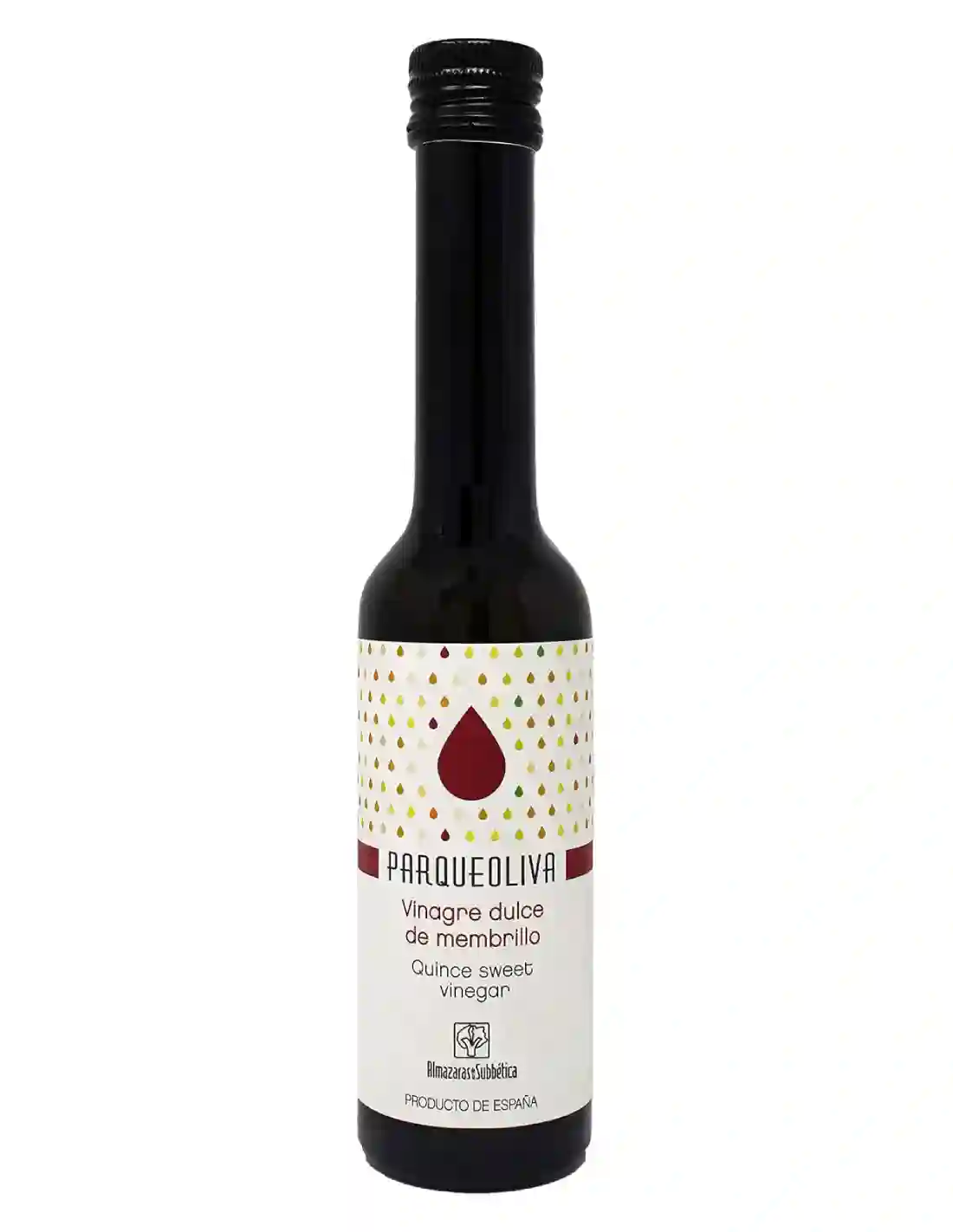 9x Parqueoliva Vinagre Dulce de Membrillo - Botella de Vidrio 250 ml.
