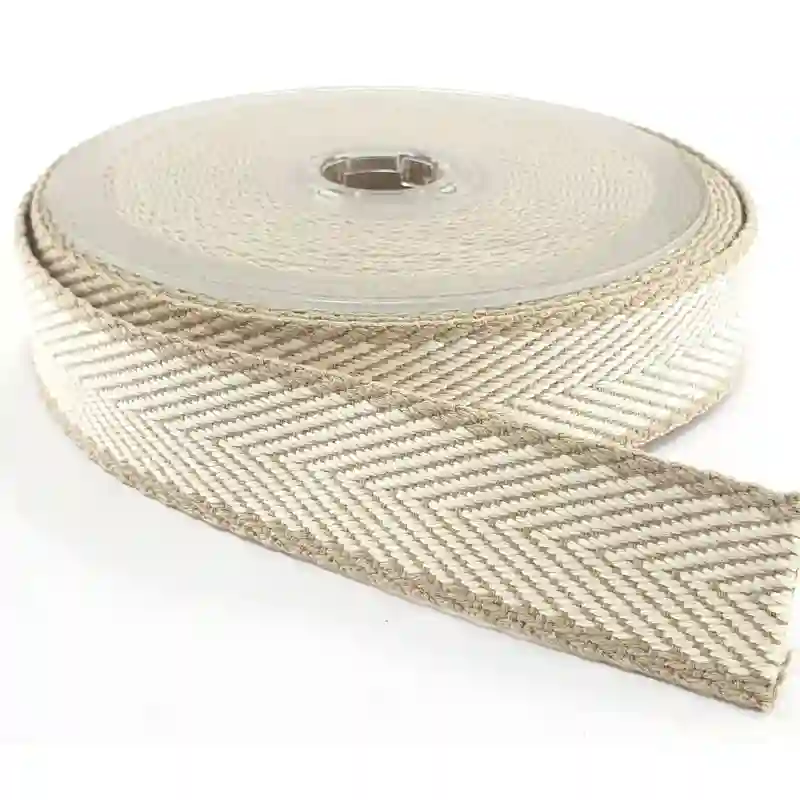 Cinta de Espiga de Algodón Etnico Color beige