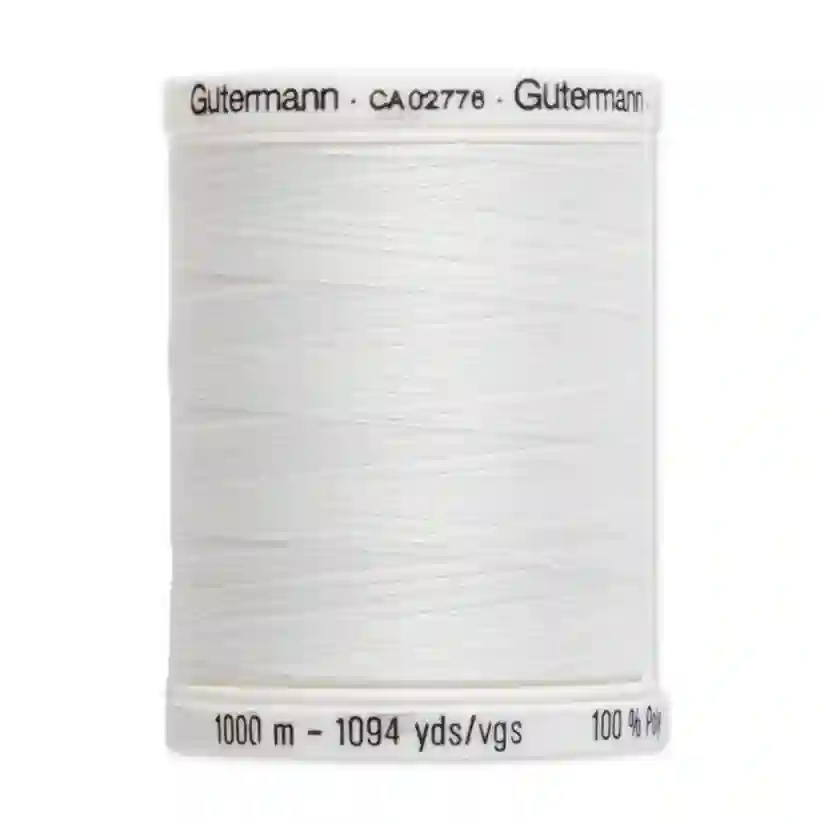 Hilo Gutermann de 1000m color blanco